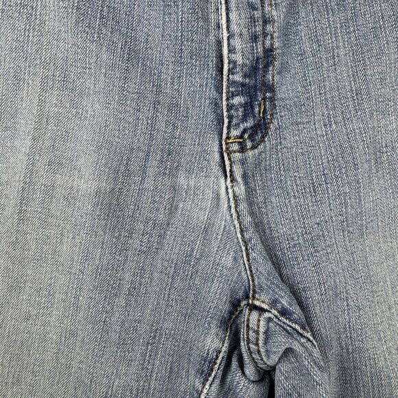 Liz Co Jeans Size 18 Stretch Straight Leg Mid Rise Blue Denim Light Wash - Picture 5 of 11